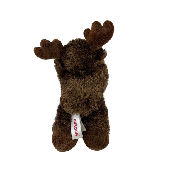 Aurora Maxamoose Mini Flopsie Plush Brown Moose 8" Stuffed Animal Toy - Picture 4 of 7